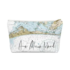 Anna Maria Island Nautical Accessory Pouch w T-bottom with Tranquil Waters Back