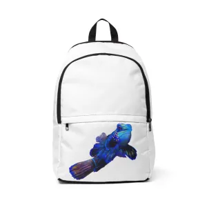 Blue Fish Unisex Fabric Backpack