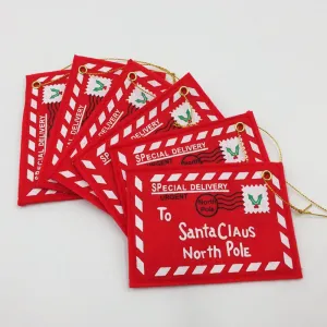 Bulk 6Pcs Christmas Gifts Envelope Hanging Ornaments Wholesale