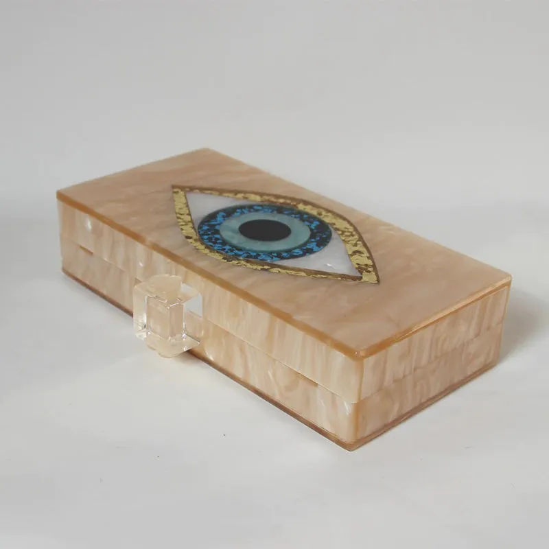 Impressive 3D Queen Blue Eye Shape Clutch Purse Handbags