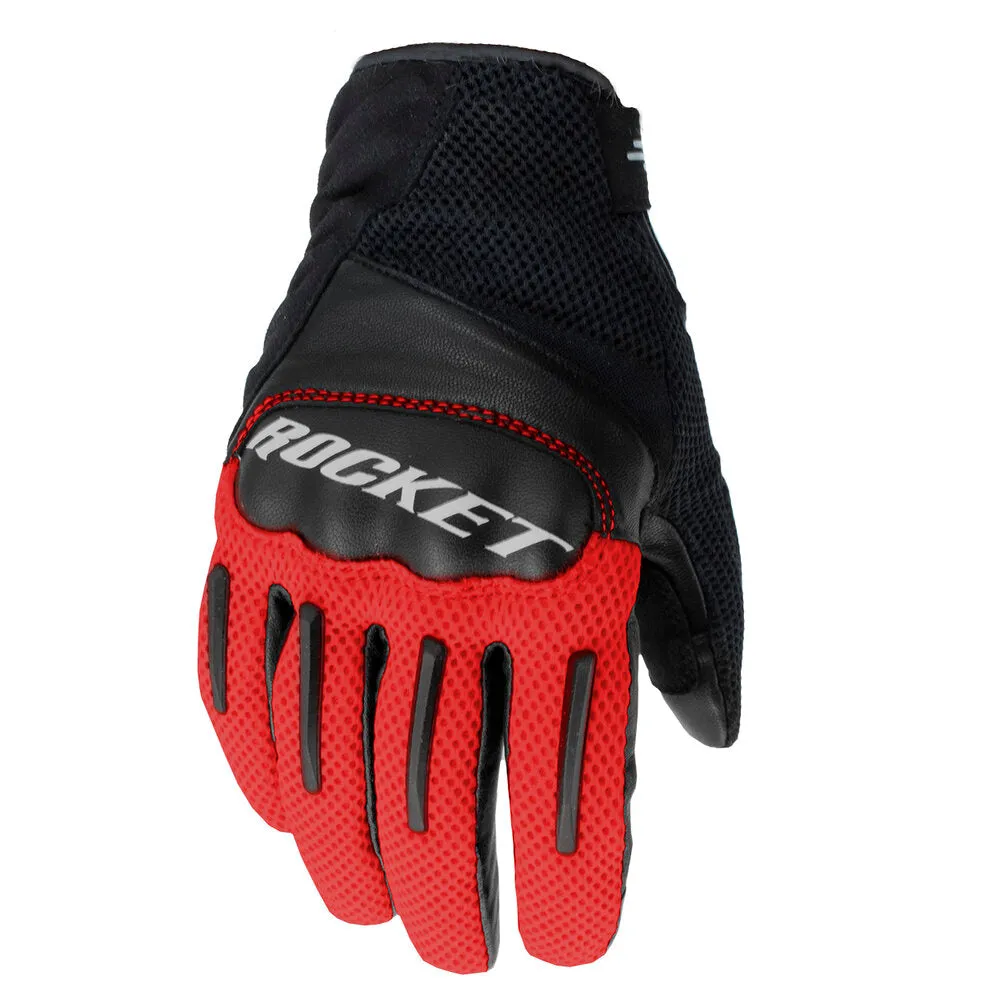 Joe Rocket Optic Mens Mesh Gloves Black/Red