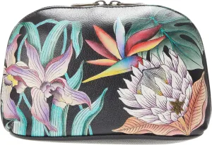 Large Cosmetic Pouch 1164 Anuschka, Island Escape Black