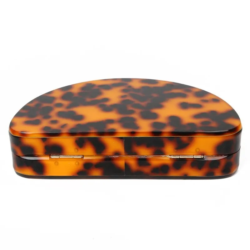 Luxy Moon Acrylic Clutch Women Evening Bag Leopard Printing