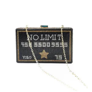 Luxy Moon Bling Money Purses and Handbags Diamond Evening Clutch Bag for Wedding Party