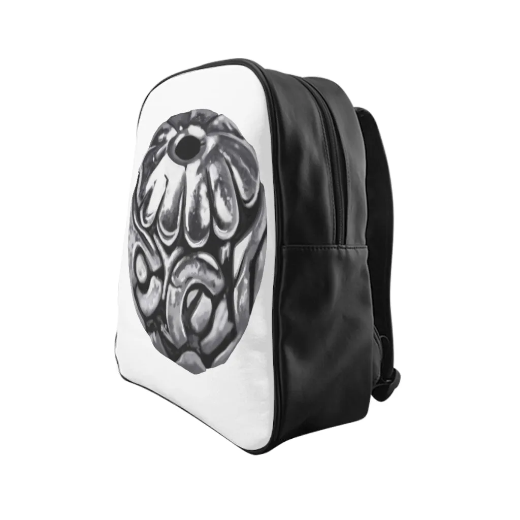 Metal Piece School Backpack