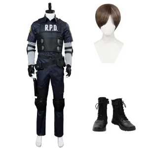 Resident Evil re4 Leon Scott Kennedy RPD Outfit Cosplay Costume