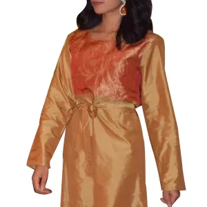 Sand Henna Silk Kurta Dress