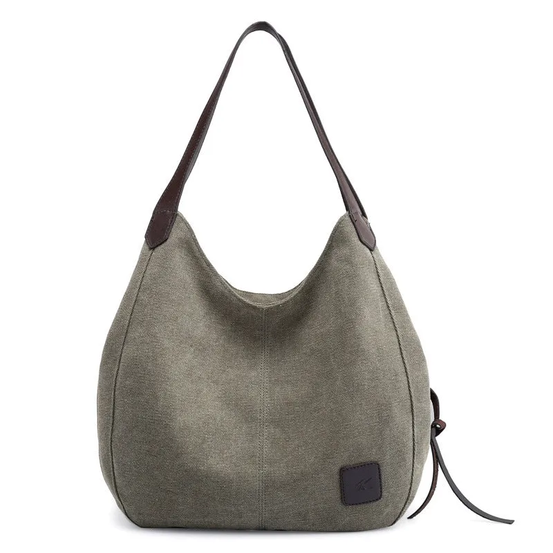 The Traveler Canvas Shoulder Tote