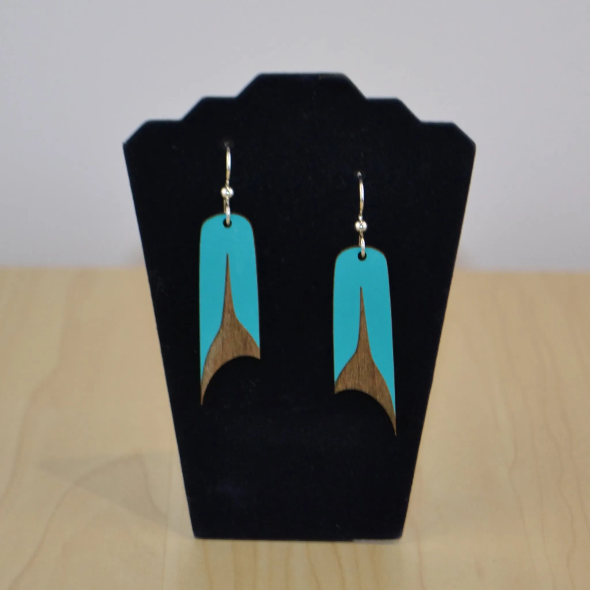 Trickster Split U Wooden Earrings